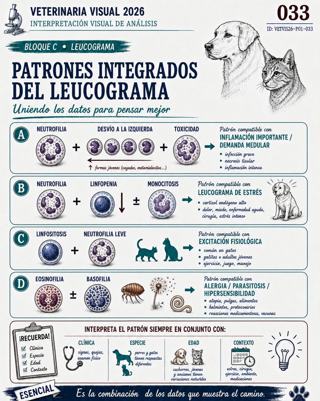 Patrones integrados del leucograma